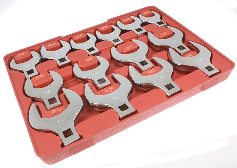 Toolzone Sp140 14-Piece 1/2" Drive Jumbo Crow'S Foot Wrench Set (Metric) 1