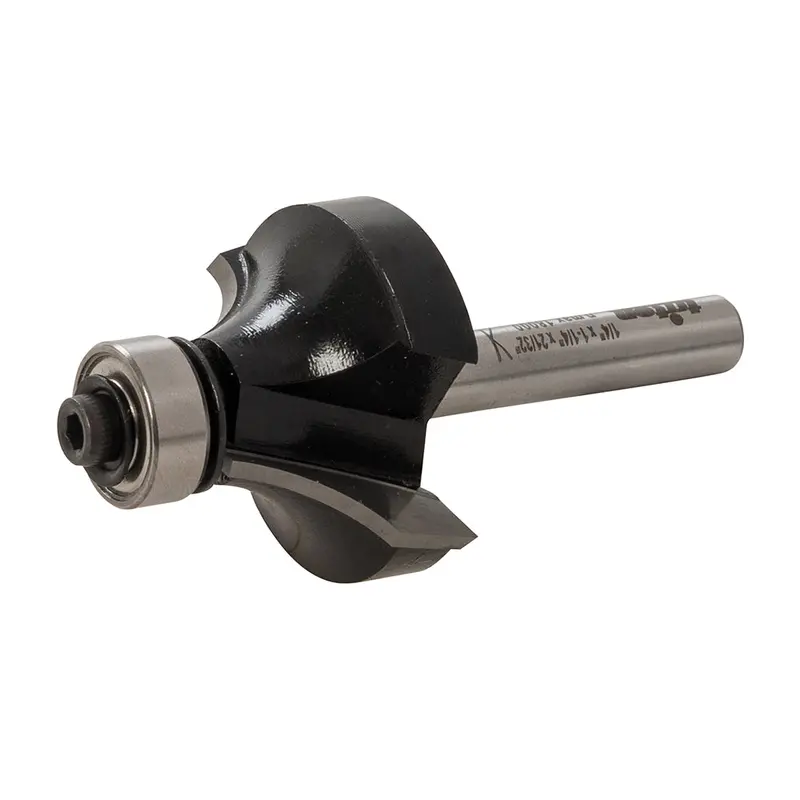 Triton 1-1/4" X 21/32" Roundover Router Bit With 1/4" Shank 1