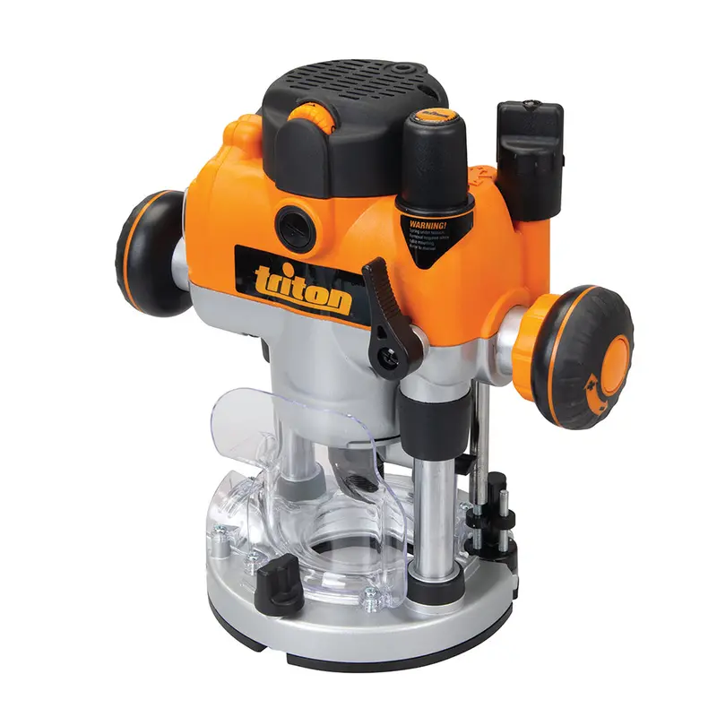 Triton Mof001 1400W Dual-Mode Plunge Router – Precision Adjustable Base 1