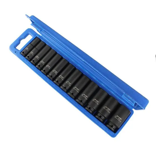 Us Pro 1397 Metric Deep Impact Socket Set – 13-Piece, 1/2" Drive, 6-Point 1
