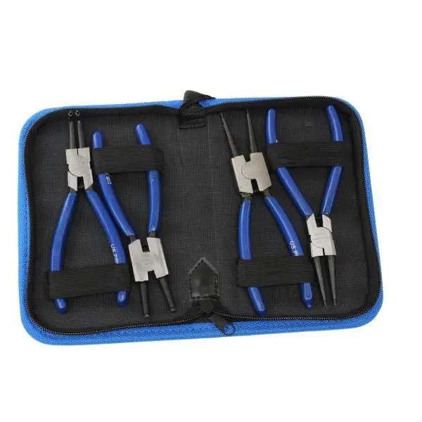Us Pro 2059 Precision Circlip Pliers Set – 4-Piece, 6" (150Mm), Includes Zippered Storage Pouch 1