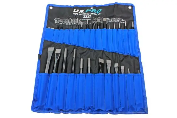 Us Pro 2232 — 28-Piece Punch And Chisel Toolkit 1