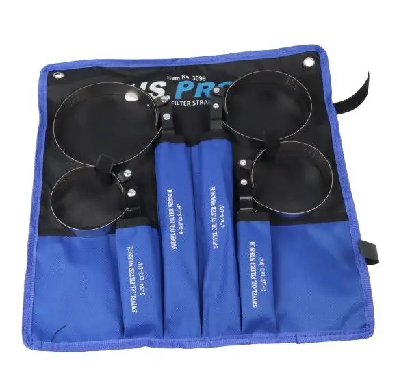 Us Pro 3099 Four-Piece Oil Filter Strap Wrench Set 1