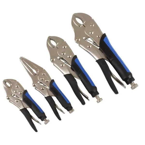 Us Pro 4-Piece Locking Plier Set With Ergonomic Grips – Model 1827 1