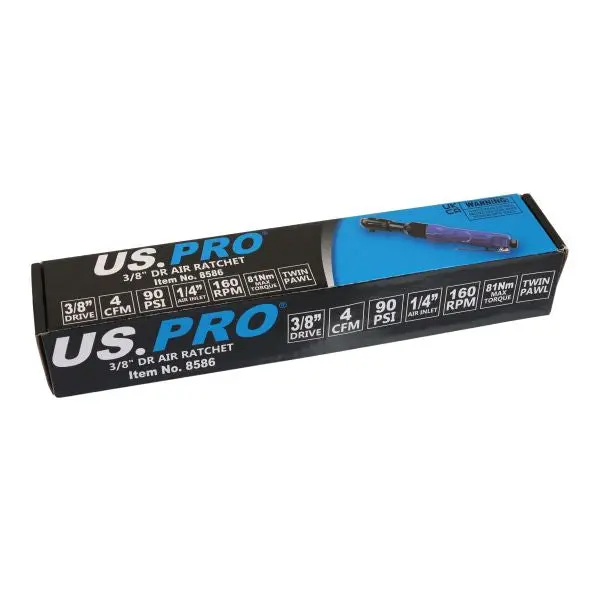 Us Pro 8586 Pneumatic 3/8" Drive Air Ratchet Tool 1