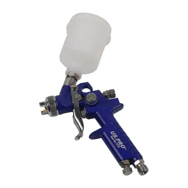 Us Pro 8768 Mini Hvlp Gravity-Fed Spray Gun – 125Ml Polypropylene Cup, 0.8Mm Nozzle 1
