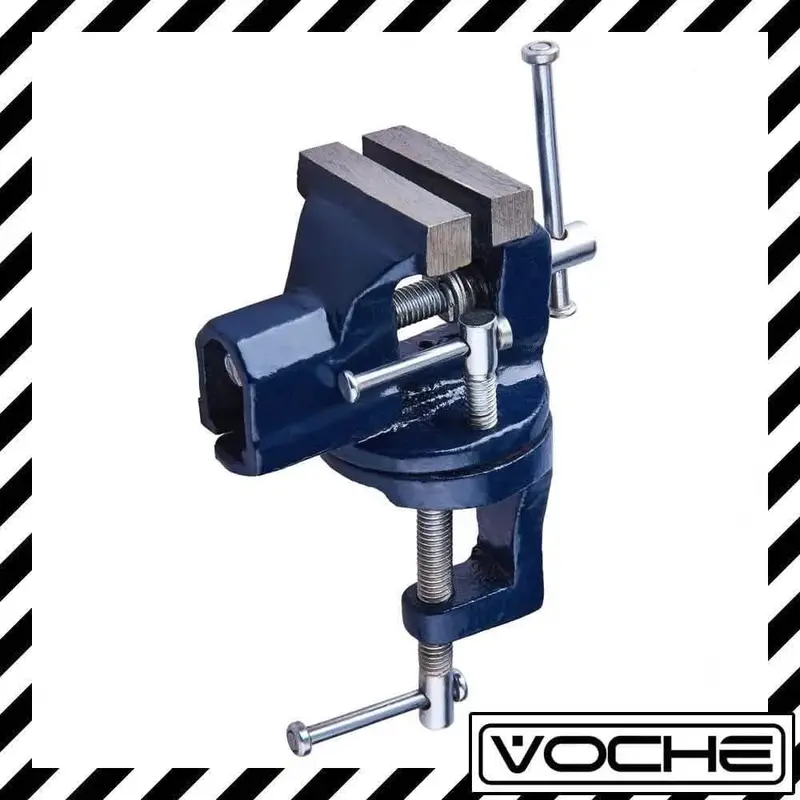 Voche® 60 Mm Rotating Bench Vice – Mini Clamp-On Swivel Vise For Desk Or Workbench 1