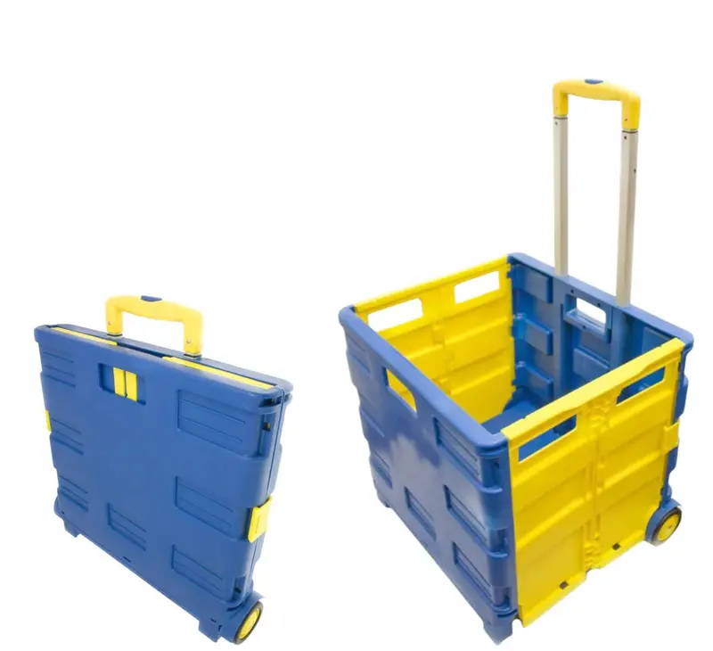 Voche Foldable Shopping Trolley – Lightweight Boot Cart With 40Kg Load Capacity 1