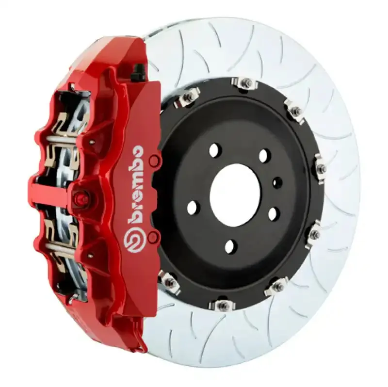 Brembo Gt Big Brake Kit – Front, 380X34Mm Slotted Two-Piece Rotors, Red Finish (2001–2004 Porsche 996 C4S) 1