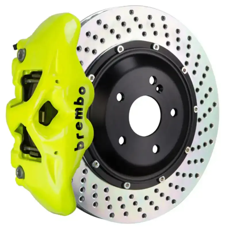 Brembo Gt Big Brake Kit – Rear, 380X28Mm Drilled Two-Piece Rotors, Yellow Finish (2016–2021 Land Cruiser J200) 1