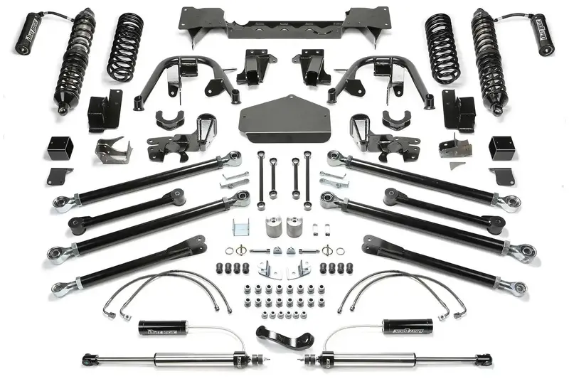 Fabtech Crawler Lift Kit – 5" Suspension Lift With Dual-Linked Shorty Shocks & Reservoirs For 2007–2018 Jeep Jk 4-Door (K4079Dl) 1