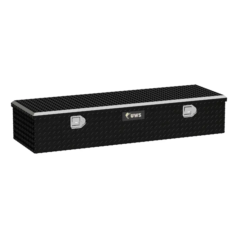 Uws Fwb-58-Blk Gloss Black Aluminum 58" 5Th Wheel Truck Toolbox (Ltl Delivery) 1